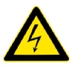 high voltage warning symbol