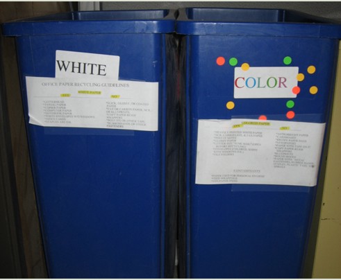 office paper recycling bins image