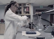 stay protected video image - woman in lab coat