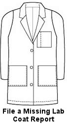 Laundry hot sale white coat