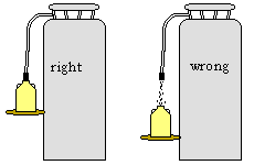 liquid nitrogen dispensing instruction image