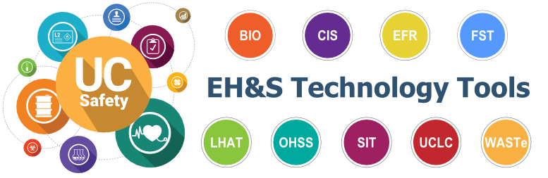 UC EH&S Technology Tools icons
