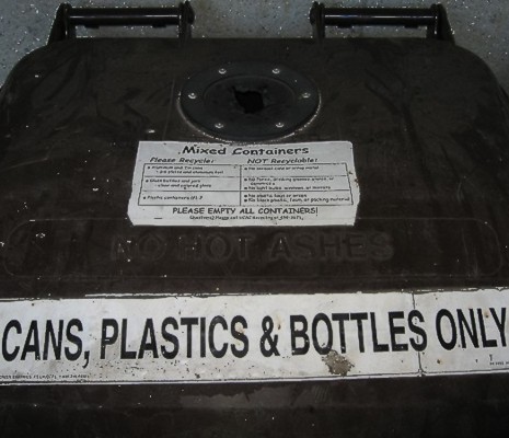 mixed container recycling bin